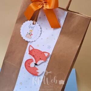 Sacola Personalizada c/ laço e tag